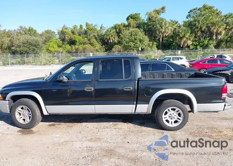 2002 Dodge Dakota Slt из США, поврежденный, VIN 1B7HL48X82S603451